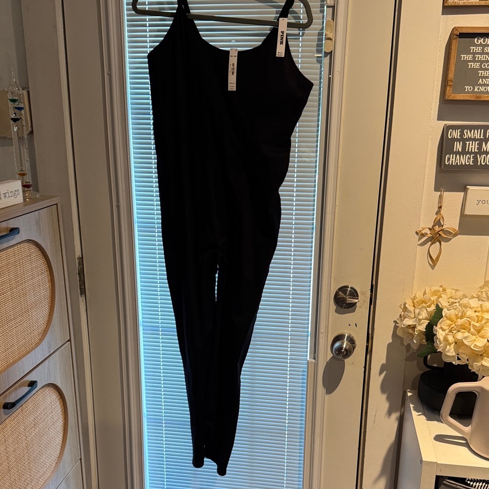PINK Victoria's Secret Black Jumpsuit